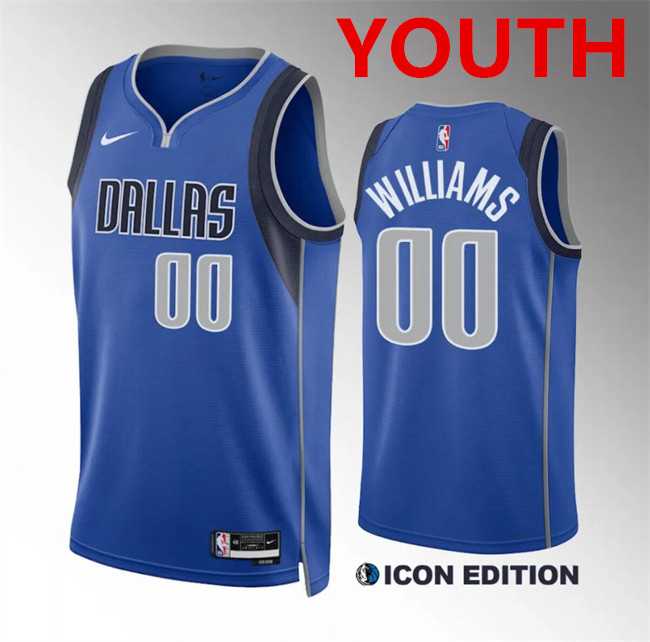 Youth Dallas Mavericks #00 Brandon Williams Blue Icon Edition Stitched Basketball Jersey Dzhi,We sell and wholesale Youth Dallas Mavericks #00 Brandon Williams Blue Icon Edition Stitched Basketball Jersey Dzhi on line form chian!